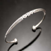 Bijoux Touareg Ethniques Bracelet en Argent Angle Homme/Femme 07 Grav