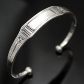 Bijoux Touareg Ethniques Bracelet Gourmette en Argent Homme/Femme 02