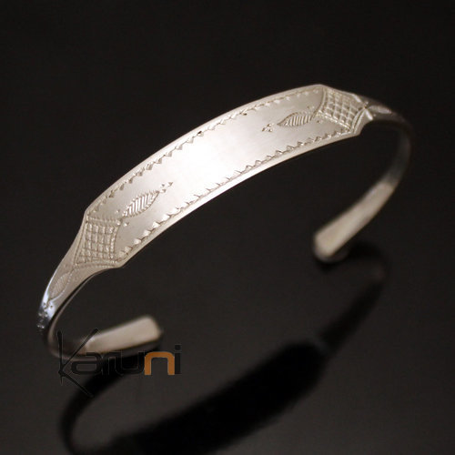 Bijoux Touareg ethniques Bracelet Gourmette en argent homme/femme 07