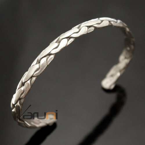 Bracelet Jonc en Metal Homme/Femme Nepal 01 Tressé