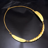 Bijoux Ethniques Africains Collier Tour de cou en Bronze Peul Fulani 3 Feuilles twist S KARUNI