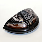 Boite  Bijoux Touareg en Pierre de l'Ar Statite Pierre  Savon du Niger Dcoration 01 Longue Lune c