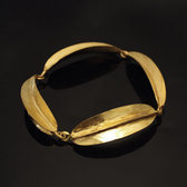 Bijoux Ethniques Africains Bracelet Peul Fulani Mali 06 Bronze Dor 4 feuilles