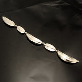 Bijoux Ethniques Africains Bracelet Peul Fulani Mali 07P Plaqu Argent 5 feuilles