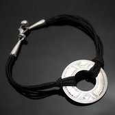 Bijoux Touareg Ethniques Bracelet en Argent Cordon Pice - KARUNI