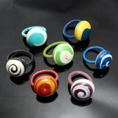 Bijoux Ethniques Africains Lots de 3 Bague JOKKO Plastique Mali Femme/Enfant