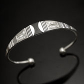 Bracelet argent massif ebene