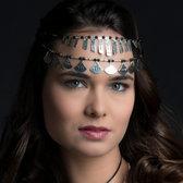 Bijoux Ethniques Touareg Collier en Argent Celebra Large Perles de Verres Noires b