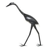 Oiseau Héron 60 cm Sculpture métal recyclé de Madagascar Déco design