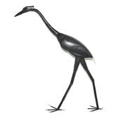 Oiseau Hron 60 cm Sculpture mtal recycl de Madagascar Dco design