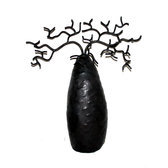 Arbre  bijoux porte-bijoux mural Baobab 16-18 cm bomb mtal recycl Madagascar