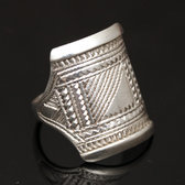 Bijoux Touareg Ethniques Bague Chevalire en Argent Grave homme/femme 20