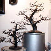 Arbre  bijoux porte-bijoux design Cdre 60 cm mtal recycl baobab Madagascar b