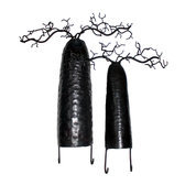Arbre  bijoux porte-bijoux mural Baobab 20-25 cm Crochets mtal recycl Madagascar b