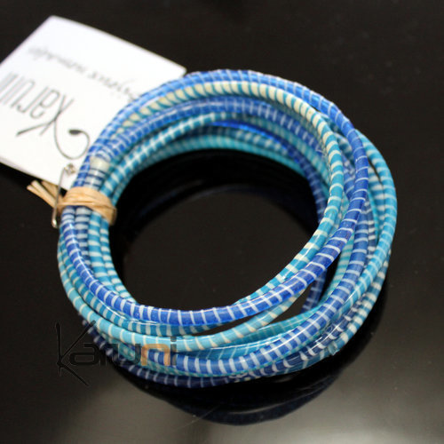 Bracelets JOKKO en Plastique Recyclé Homme Femme Enfant 03 Bleu Mix (x12)