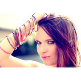 Bijoux Ethniques Africains Bracelets JOKKO en Plastique Recycl Homme Femme Enfant 05 Rose Clair Mix (x12) c