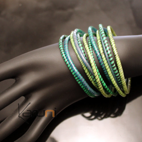 Bracelets JOKKO en Plastique Recyclé Homme Femme Enfant 13 Vert Foncé (x12)