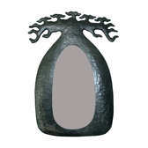 Miroir Arbre Baobab métal recyclé Madagascar 25 cm