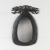 Miroir Arbre Baobab métal recyclé Madagascar 25 cm b