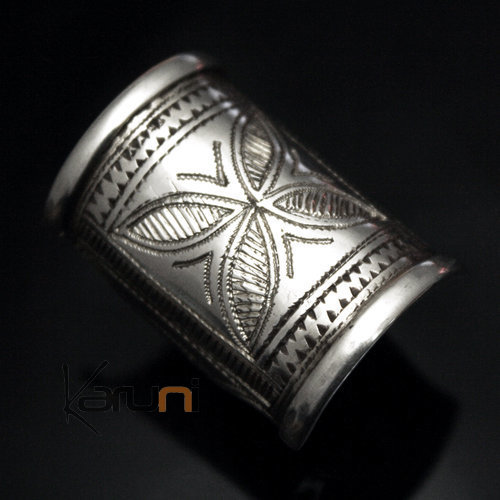 Bijoux Touareg Ethniques Bague Chevalire en Argent Grave homme/femme 09