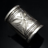 Bijoux Touareg Ethniques Bague Chevalire en Argent Grave homme/femme 09