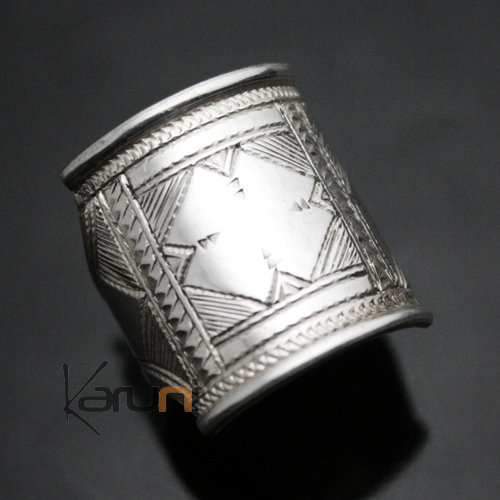 Bijoux Touareg Ethniques Bague Chevalire en Argent Grave homme/femme 26