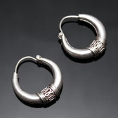 Bijoux Ethniques Indiens Boucles d'oreilles en Argent 925 94 Croles Motifs Npal