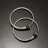 Bijoux Ethniques Touareg Boucles d'oreilles croles en argent 03 Tesibit bne Graves 2,5 cm