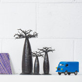 Arbre  bijoux porte-bijoux bomb Baobab design 25 cm mtal recycl Madagascar b