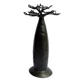 Arbre à bijoux porte-bijoux bombé Baobab design 18-20 cm métal recyclé Madagascar