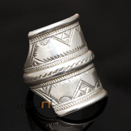 Bague Chevalière en Argent Gravée homme/femme 3 lignes 43