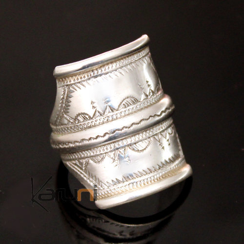 Bague Chevalière en Argent Gravée homme/femme 3 lignes 47