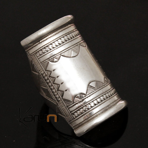 Bijoux ethniques Touareg Bague Chevalire en argent Homme femme Grande 06