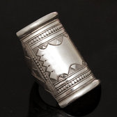 Bijoux ethniques Touareg Bague Chevalire en argent Homme femme Grande 06
