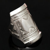 Bijoux ethniques Touareg Bague Chevalire en argent Homme femme Grande 08