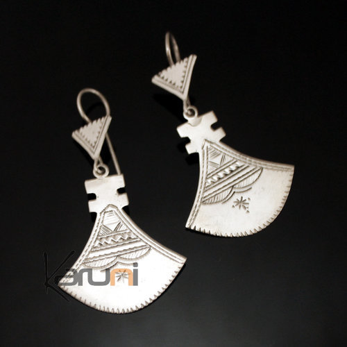 Boucles d'oreilles en Argent 45 shat-shat lotus