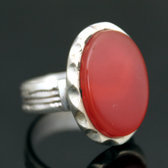 bague argent agate