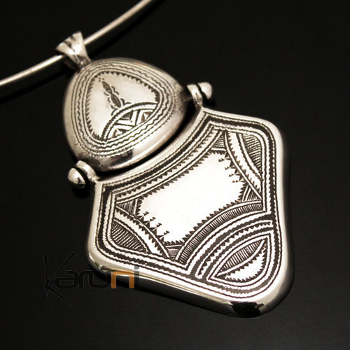 Collier Pendentif en Argent 31 Grands Pendants Gravés