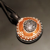 Bijoux Ethniques Touareg Collier Pendentif Grav en Pierre de l'Ar  Savon Statite 57 Goutte Niger