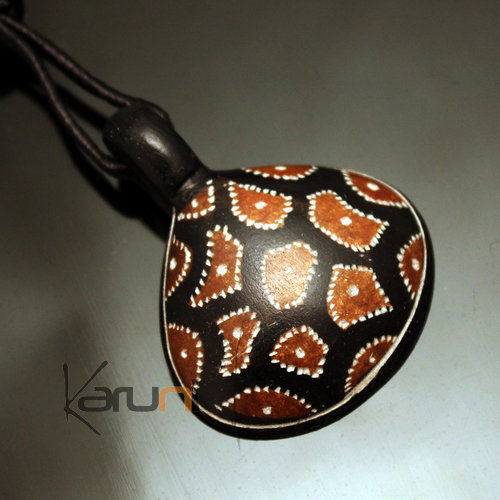 Bijoux Ethniques Touareg Collier Pendentif Grav en Pierre de l'Ar  Savon Statite 66 Goutte Niger