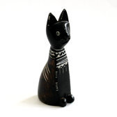 Sculpture Steatite Pierre  Savon Animal Touareg Niger Pierre de l'Ar Dcoration Chat 01