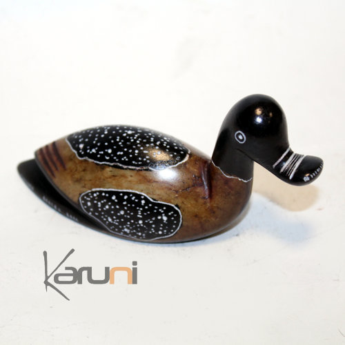 Sculpture Steatite Pierre  Savon Animal Touareg Niger Pierre de l'Ar Dcoration Canard 01