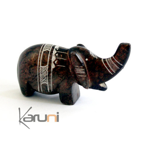 Sculpture Steatite Pierre  Savon Animal Touareg Niger Pierre de l'Ar Dcoration Elephant 04