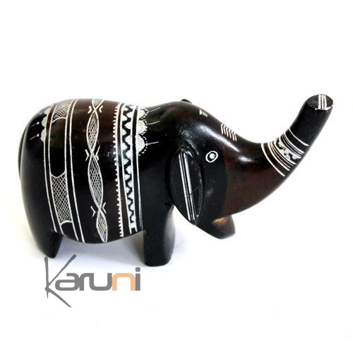 Sculpture Steatite Pierre à Savon Animal Touareg Niger Pierre de l'Aïr Décoration Elephant 10