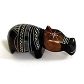 Sculpture Steatite Pierre  Savon Animal Touareg Niger Pierre de l'Ar Dcoration Hippopotame 05
