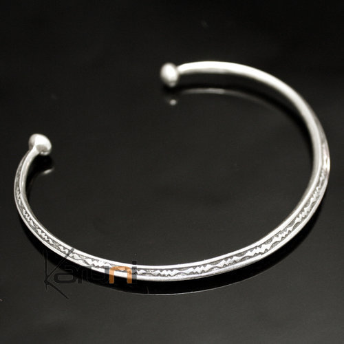 Bracelet en Argent Angle Enfant/Bébé 01 Gravé