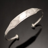 Bijoux Touareg Ethniques Bracelet Gourmette en Argent Enfant/Bb 09