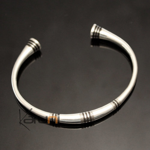 Bracelet en Argent Rond Homme/Femme/Enfants Bouts Ebène 03