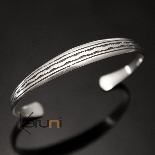 Bracelet en argent large Grav Homme/Femme 17