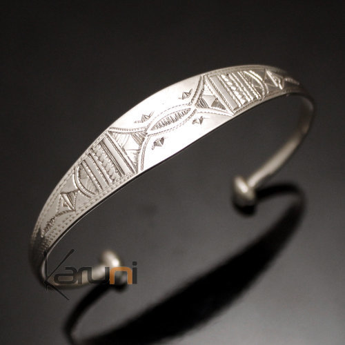 Bracelet en argent large Grav Homme/Femme 20